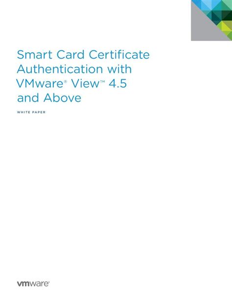 horizon view smart card or certificate authentication is required|Configuring VMware Horizon View Versions 5.2 and 5.3 for .